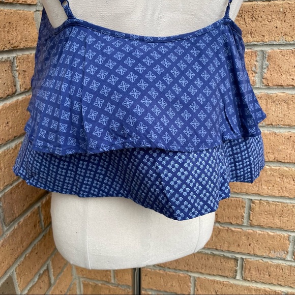 JUST JEANS Crop Layered Singlet Purple Size 12 Casual Beach Summer Party - Picture 6 of 7